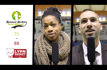Johanna Joseph et Fabrice Fernandes après Saint-Amand - Lyon (71-66)