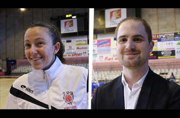 Anne-Sophie Pagnier et Quentin Buffard après Arras-Calais (72-63)