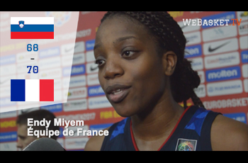 Endy Miyem après Slovenie-France