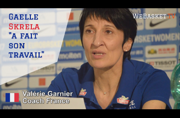 Valérie Garnier en conférence de presse parle du travail de Gaëlle Skrela