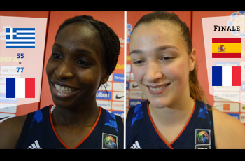 Kadidia Minté et Alexia Chartereau après France-Grèce