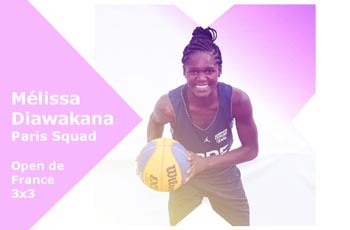 Melissa Diawakana à l'Open de France 3x3