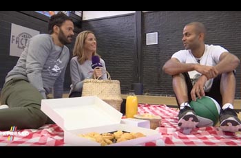 Thomas Villechaize, Vanessa Le Moigne et Tony Parker