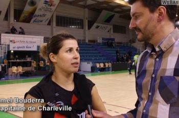 Amel Bouderra au micro de Stéphane Dessenne