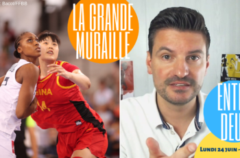 sandrine gruda, yueru li et stephane dessenne a l'affiche de l'emission entre deux du basket feminin