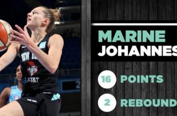 marine johannes realise un deuxieme perfect dans le match chicago sky - new york liberty