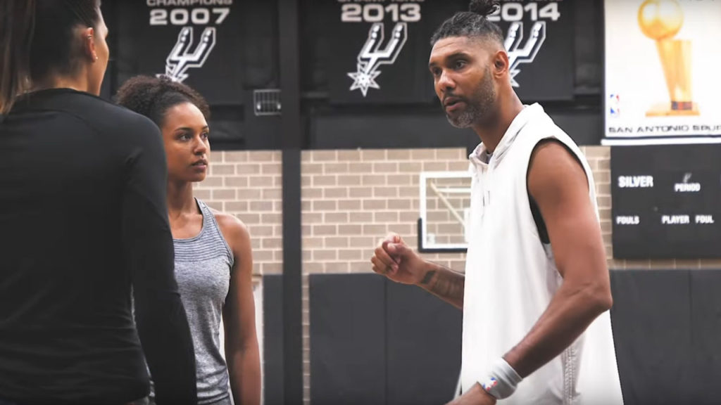 tim duncan avec marieme badiane et helena ciak