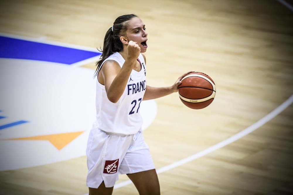 helene jokovljevic a l euro u20 2019 dans le match france-suede