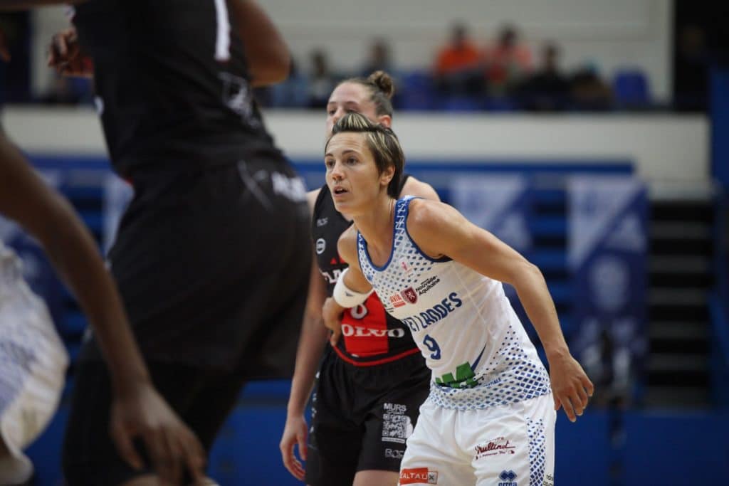 Céline Dumerc lors du match Basket Landes vs Charleville-Mézières disputé au MAIF Open 2019