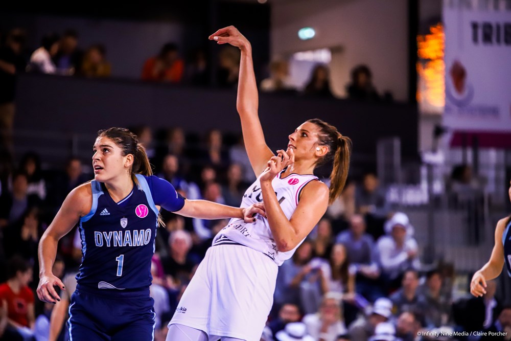 helena ciak en euroleague dans le match entre ldlc asvel et dynamo kursk