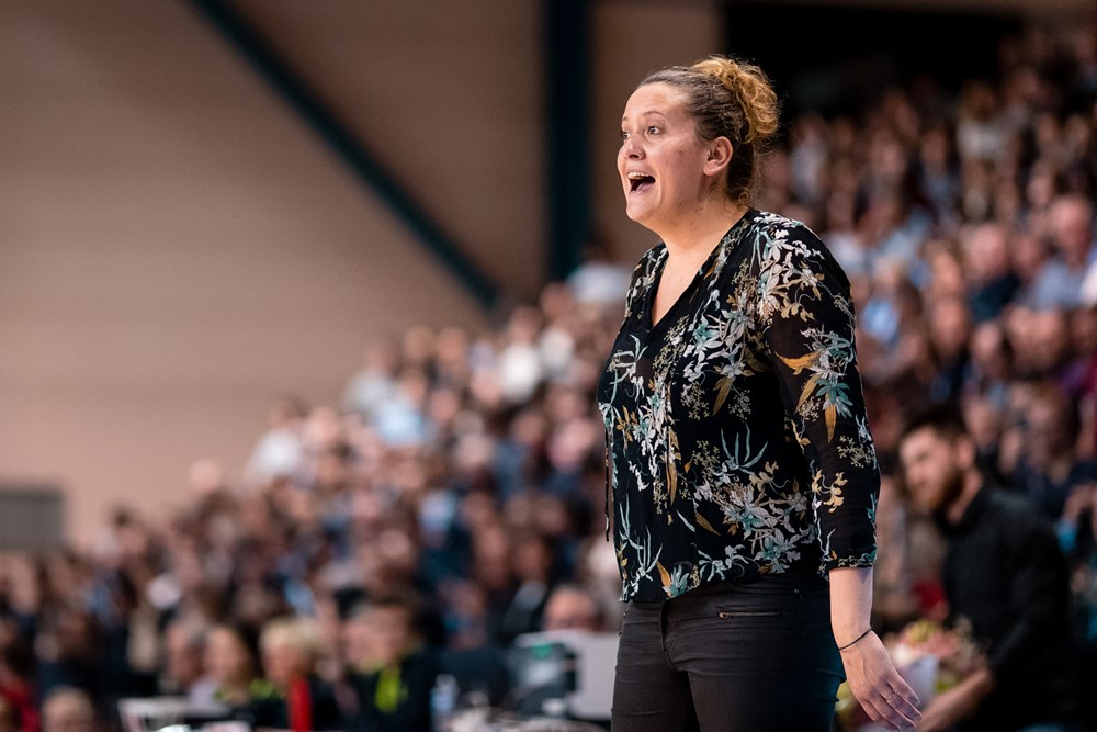 julie barennes lors du 1/8 de finale d'eurocoupe 2019-20 entre basket landes et ormanspor
