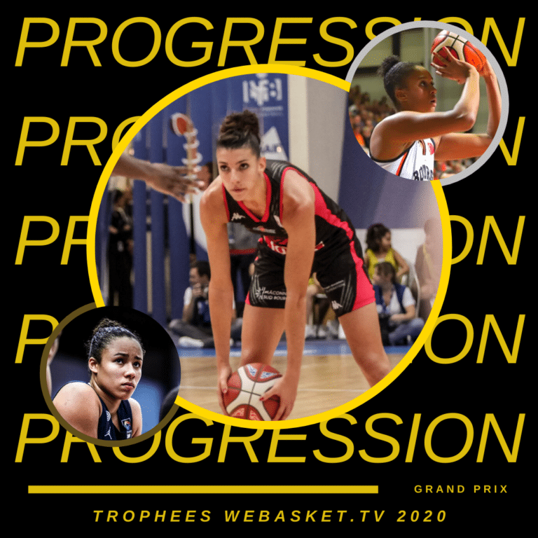 Laëtitia Guapo est élue MIP de la saison 2019-2020 de LFB. 2e Iliana Rupert, 3e Tima Pouye