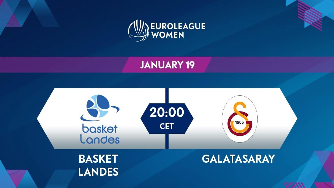 Live BASKET LANDES vs GALATASARAY mardi 19/1/21 à 20h Euroleague