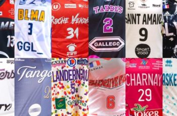 panel des maillots des clubs de ligue feminine de basket