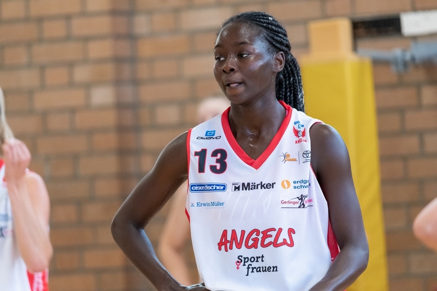 Mariam Haslé-Lagemann sous le maillot des Eigner Angels de Nördlingen