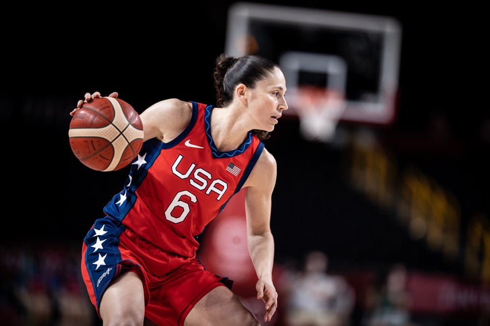 Sue Bird sous le maillot de team USA