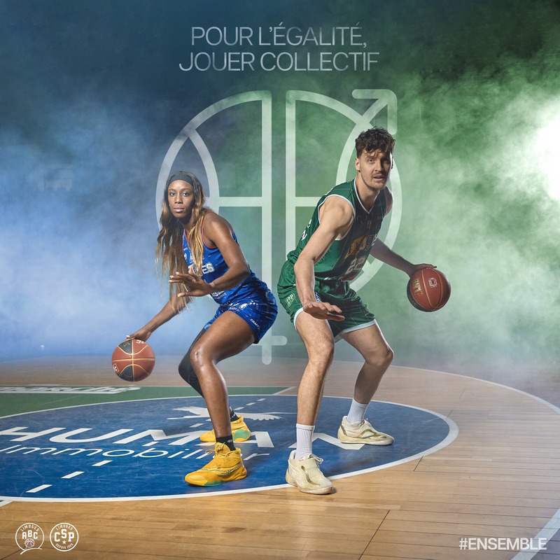 Campagne réseaux sociaux faite en collaboration entre Limoges CSP et Limoges ABC à l'occasion de la journée internationale des droits des femmes